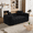 Black Grey, variant on Rophefx 66.5" Modern Upholstered Cloud Couch, Chenille 2 Seater Deep Seat Loveseat, Compression Sofa, No Assembly Required
