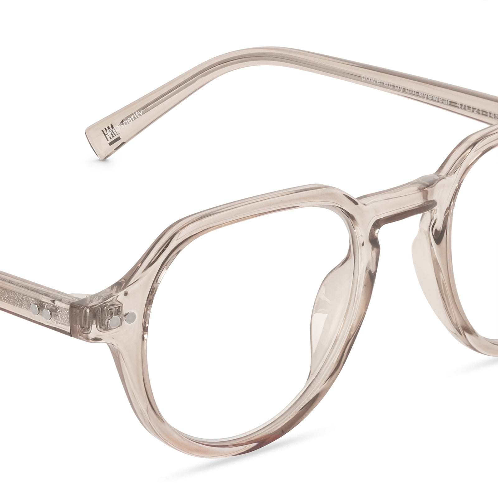 Men's Health Prosperity Blue Light Blocking Glasses for Computer UV and Gaming Protection by DIFF Eyewear Vintage Crystal