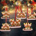 thumbnail image 3 of Relax love Christmas Elk Ornament,Family Member Blessings Pendant Xmas Tree Hanging Decorations DIY Name,Six deer heads, 3 of 6