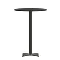 thumbnail image 2 of Emma + Oliver 36"RD Black Laminate Bar Table Top-30"x30" Base, 2 of 9