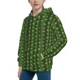 thumbnail image 2 of KLL Unisex Kids Boys Girls Hooded Pocket Pullover Hoodies-Cactus1, 2 of 5