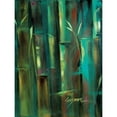 thumbnail image 3 of Wilkins, Suzanne 19x24 Black Modern Framed Museum Art Print Titled - Turquoise Bamboo II, 3 of 5