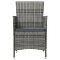 thumbnail image 2 of vidaXL Garden Chairs with Cushions 4 pcs Poly Rattan Grey, 2 of 5