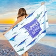 thumbnail image 2 of Binwennn Double Velvet Microfiber Beach Towel Quick Drying Printed Beach Towel Beach Swimming Beach Towel Initial Towels Set for Bathroom Oversized Bath Towel Set, 2 of 5