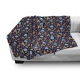 thumbnail image 3 of North Pole Soft Flannel Fleece Throw Blanket, Eskimo Alaska Elements and Style Symbolic Items Doodle, Cozy Plush for Indoor and Outdoor Use, 70" x 90", Multicolor, by Ambesonne, 3 of 6