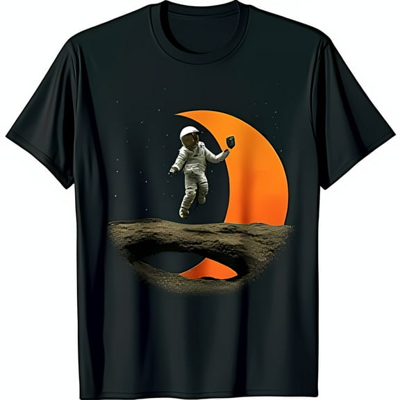 Whimsical Black T-Shirt with Graphic