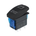 thumbnail image 1 of Interruptor basculante de batería auxiliar, 5 pines, luz LED azul de encendido y apagado, juego de cables de puente de interruptor de 12 V/24 V para Jeep Boat Car Truck, 1 of 1
