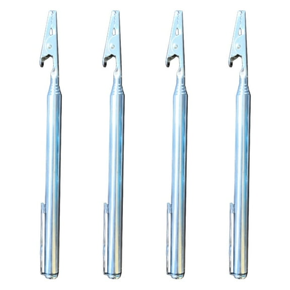 4pc steel telescopic for alligator clips retractable fixed metal wire clips
