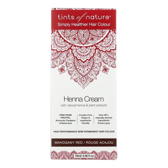 Tints of Nature Henna Cream Mahogany Red 2.7 oz Liquid