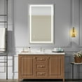 thumbnail image 4 of 48×30 inch LED-Lit bathroom tempered mirror, wall mounted anti-fog memory Adjustable Brightness front light Rectangular Vanity mirror, 4 of 9