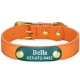 thumbnail image 2 of Didog Personalized Dog Cat Leather Collar Pet Puppy Name Number Print for Small Dogs, 2 of 8