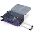 thumbnail image 5 of Terby 20” Unisex Carry On Spinner Wheels Luggage, Purple, 5 of 5