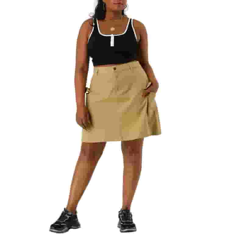 Skirt Outfits Khaki Skirt Womens Review Plus Size Khaki Skirt