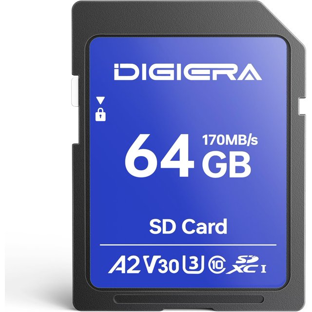czcpp-64GB LS100 SDXC UHS-I Memory Card - up to 170MB/s, C10, U3, V30, 4K UHD, SD Card for Computers, Digital Cameras, Home Theatre Devices, Car Navigation Systems (1 Pack)