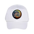 thumbnail image 1 of Gravity Threads Casquette en Sergé de Coton avec Patch Make Love Not War - Blanc, 1 of 2
