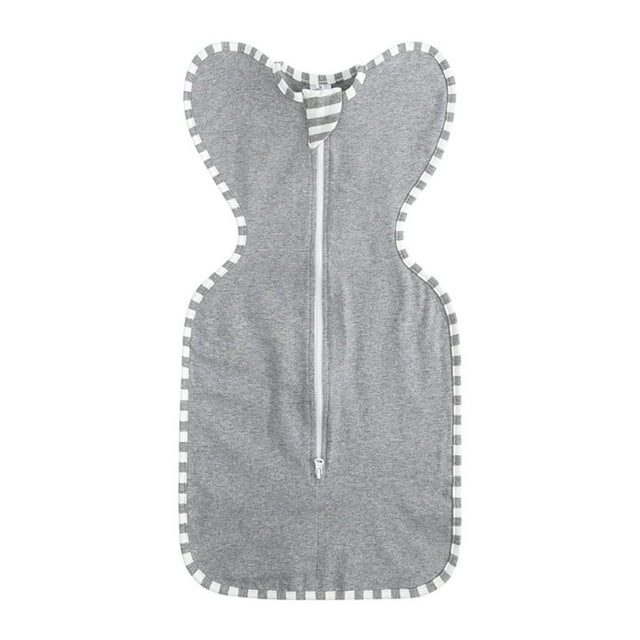 Baby Sleep Sack, Self-Soothing Swaddles for Newborns, Improves Sleep, Snug Fit Helps Calm Startle Reflex, New Born Essentials for Baby, Gray(M)