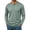 Green, variant on hoksml Men's Waffle Knit Long Sleeve Henley T-Shirt, 3 Button Notch Neck Slim Cut Breathable Casual Top in Solid Colors