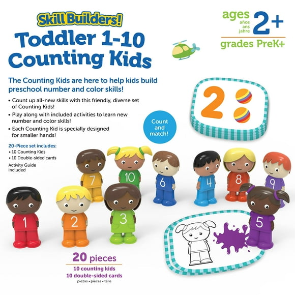 Learning Resources LER1060 Compétences Constructeurs 1-10 Compter les Enfants