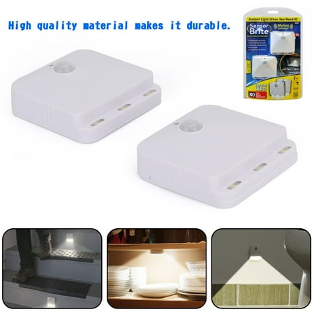 

2pcs Sensor Brite Motion Activated LED Lights Stair Lights As Seen On TV