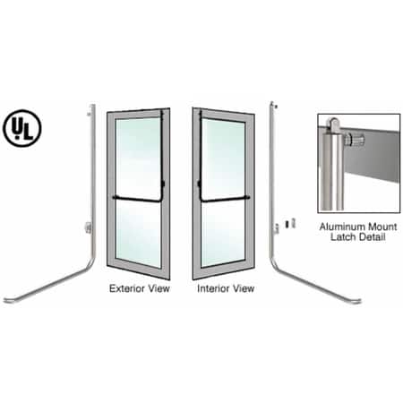 Crl Blumcraft 174 Brushed Stainless Left Hand Reverse Swing