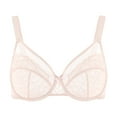 thumbnail image 5 of HSIA Plus Size Bras for Women Full Coverage Back Fat Underwire Unlined Bras Dusty Peach 46D, 5 of 8