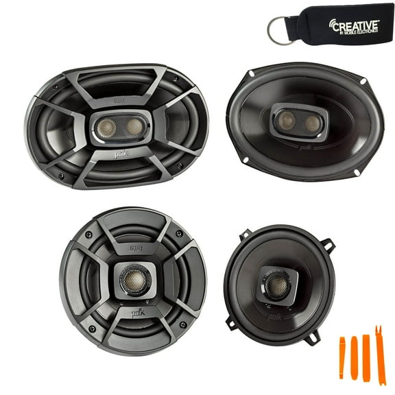 Polk Audio for Dodge Ram Truck 1994-2011 - Polk DB692 6X9" and DB522 5.25" Coaxial Speakers Bundle