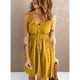 thumbnail image 4 of Vestido con cuello en V para mujer,Vestido corto para mujer, Vestido corto sin mangas con cuello en V, Vestido corto sin mangas, Rendimiento lleno de energía, 4 of 5