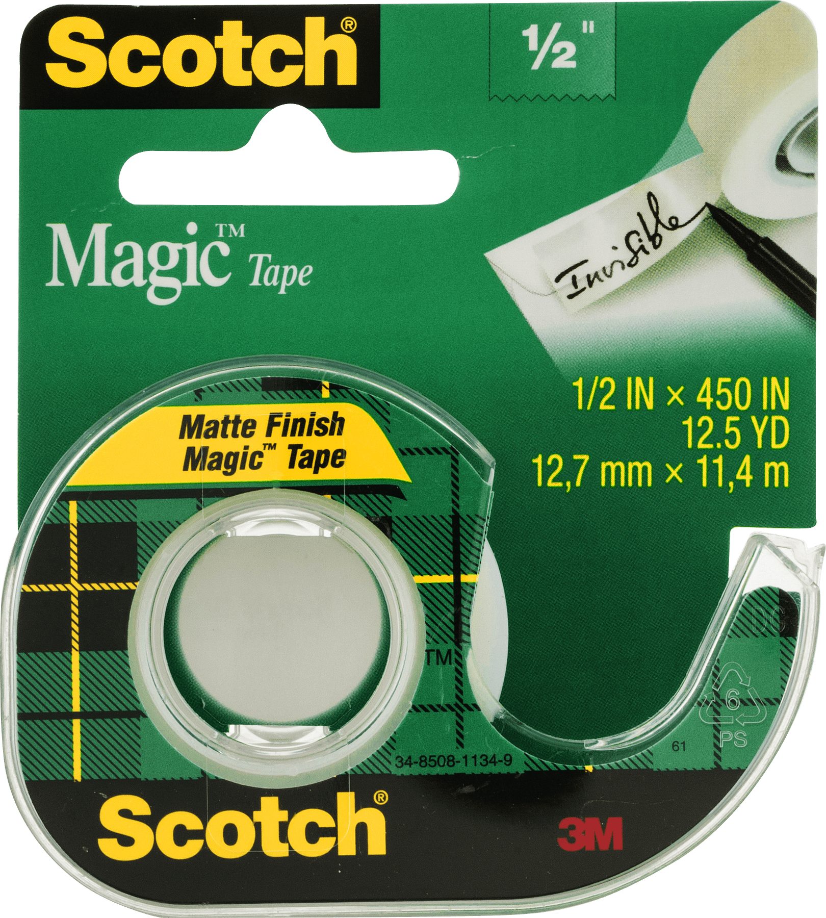 Scotch Magic Tape.5"X450"