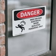 thumbnail image 4 of (2 Pack) High Voltage Electrical Room OSHA Danger Sign 10 Inch X 7 Inch Vinyl Label Decal Sticker Weather Resistant, UV Protected for Workplace, Business, and Construction Site, Made in, 4 of 7