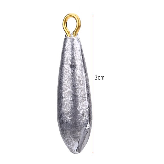fishing plomo, Juego de 6 plomos de pesca con forma de gota de agua, accesorios de pesca (10 g) Pesca de Split Spptty Suministros de pesca