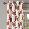 thumbnail image 3 of Ambesonne Tiger Grommet Curtain, Asian Animal Swirly Pattern, 50"x96", Burnt Orange Vermilion, 3 of 5