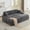 L1075-Grey, variant on LITVZ 86.61'' Oversized Double Chaise Lounge Chair Indoor with Ottoman & Armrest Storage, Deep Seat, Cup Holder & USB Port for Living Room