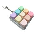 thumbnail image 2 of Xuanheng Keyboard Clicker Toy Adults Gifts Funny Lightweight Cube Keyboard Fidget Toy Rainbow Heart, 2 of 8