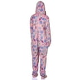 thumbnail image 4 of Sailor Moon Women's Manga Series Inspired Design Hooded Zip Up Footless Union Suit Pajama Sleepwear with Pockets, 4 of 4