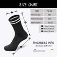 thumbnail image 3 of Jtbuh XLY women's men's selected Athletic round neck socks cotton stripe socks 5/10 pairs, 3 of 4