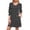 *Black, variant on U Women's Three Quarter Sleeve V Neck Polka Dot Dress ,Fashion Casual Trendy Mini Dress Pink^,Womens Plus XXL