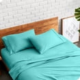 thumbnail image 3 of Bare Home  Double Brushed Pillowcase Set (Set of 2) Turquoise Standard, 3 of 5