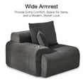 thumbnail image 7 of HOMREST 118" L-Shaped Modular Sectional Sofa for Living Room, Corduroy Upholstery Cloud Sofa with Movable Ottoman, Oversized Boneless Couch with Deep Seat No Assembly Required (Charcoal Blue), 7 of 7