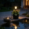 thumbnail image 6 of HuiXinOu Solar Powered Hanging Lamp Planter Stand Smart Light Sensing Outdoor Floor Lamp for Patio Garden Yard Lawn Decorative and Practical Lighting, 6 of 7