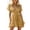 Yellow 1, variant on Lenpel Womens Summer Dresses Boho V Neck Ruffle Hem Short Sleeve Mini Dresses Casual Flowy Vacation Travel Outfits