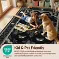 thumbnail image 4 of Design&I 3'x5' Washable Throw Rug Damask With Symmetrical Insect And Lace Border Gothic Victorian Refined for Entryway, Kitchen, Ultra-Thin & Non-Slip Skid-Resistant Small, 4 of 7