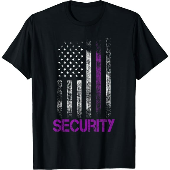 Officer Thin Purple Line American Flag T-Shirt