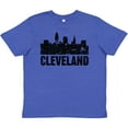 thumbnail image 3 of Inktastic Cleveland Skyline Grunge Youth T-Shirt, 3 of 5