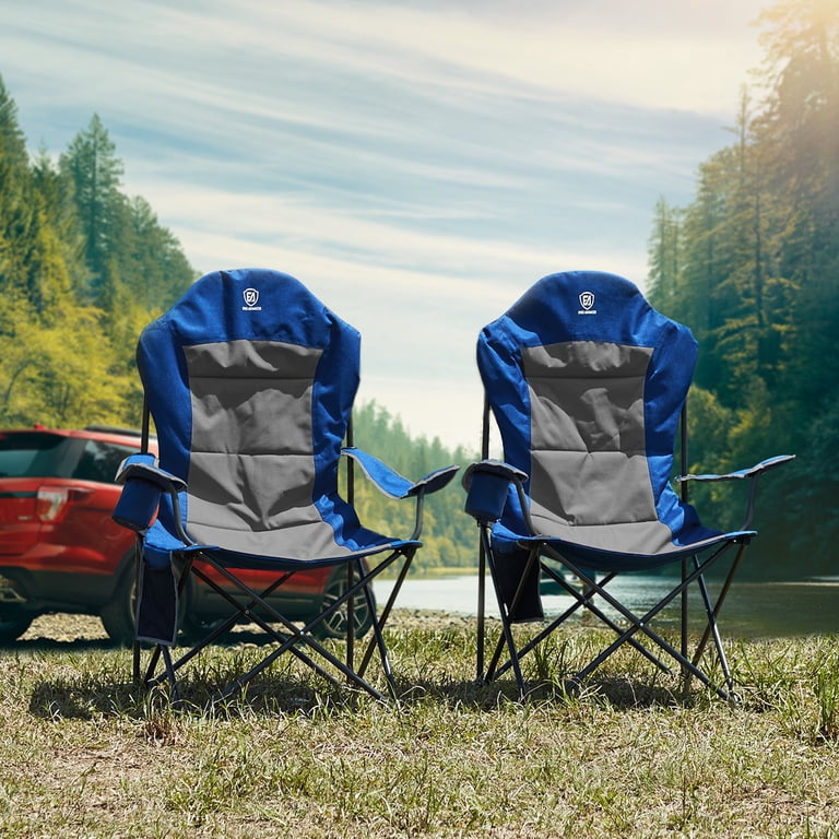 FCRB LAWN CHAIR HIGH BACK アウトドア 即日 定価割れ EVER ADVANCED 2 Pieces Folding Camping Chair High Back, Padded