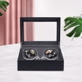 thumbnail image 3 of Wildnix Automatic Watch Winder with Blue LED Light, Ultra-Quiet Motor, 5 Rotation Modes, 4 Winder Spaces and 6 Storage Slots for Automatic Watches, &nbsp; Design, 3 of 6