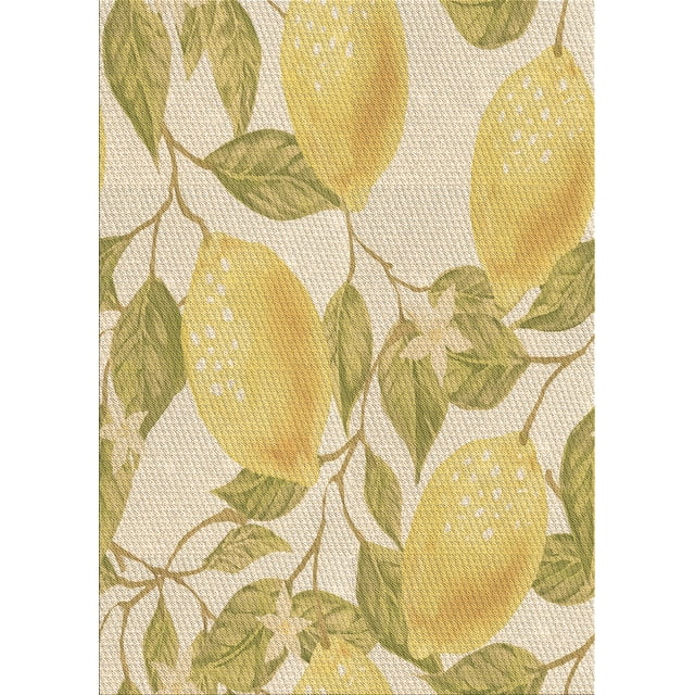 Ahgly Company Tapis d'Intérieur Rectangulaire Transitionnel Orange et Or Lavable à la Machine, 5 Pieds x 8 Pieds