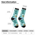 thumbnail image 2 of Hirioo Turtles And Sea Pattern Adult Middle Tube Socks Breathable Sock Non-Pilling,Contrasting Color Design, 2 of 6