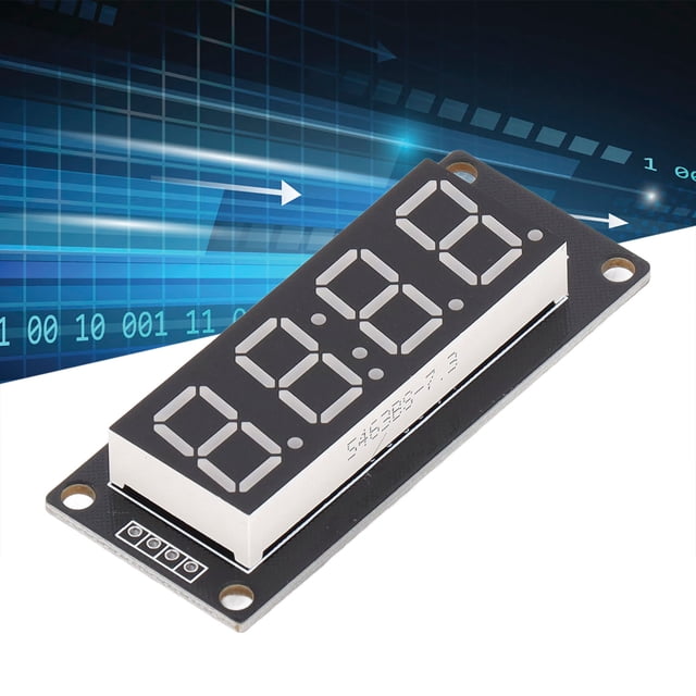 Kozecal 4 Digit 7 Segment Digital Tube,0.56in LED Display Module 4 Digit 7 Segment Digital Tube Clock Module With Pin Header 5V,Digital Tube Module