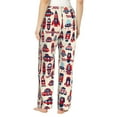 thumbnail image 3 of Fotbe Rocket Pattern Women's Pajama Pants,Sleepwear Pants,Pj Bottoms Drawstring And Pockets-Large, 3 of 9