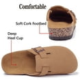 thumbnail image 4 of Northblanc Clogs for Women Soft Cork Footbed Suede Leather Mules Comfort Potato Shoes with Arch Support, 4 of 8